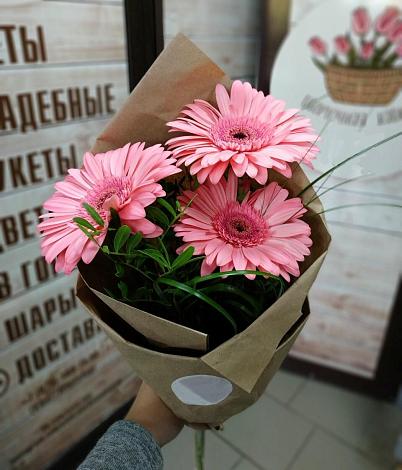 Букет цветов из: Герберы в Чебеньки